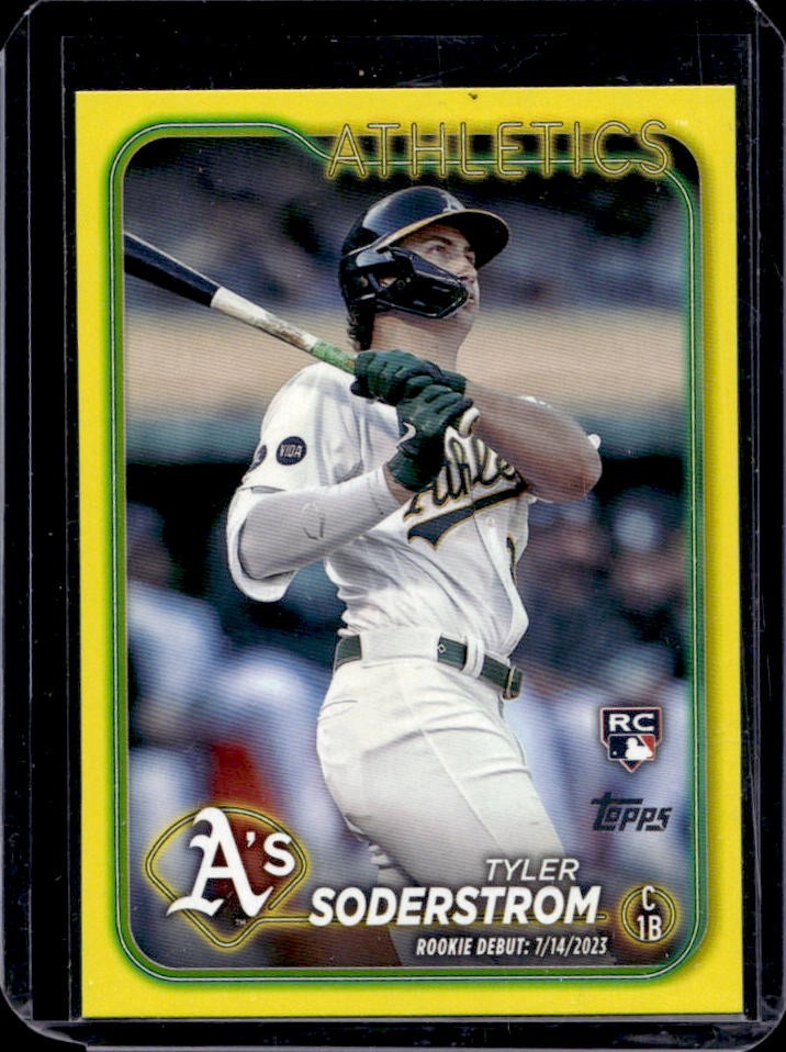 2024 Topps Update Tyler Soderstrom RC Yellow Rookie #US116 Athletics