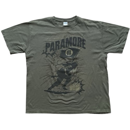 Vintage Paramore T Shirt XL Minefield Y2K Rare Scene Pop Punk Hayley Williams