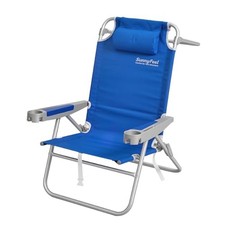 Folding Beach Chair - Lightweight 1-Pack Navy Blue-backpack-medium Height
