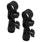 2Pcs Microphone Clip Holders Mic Clips Plastic Mic Clamp Replacement Compatible