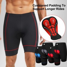 Men's Cycling Shorts Padded Compression Bicycle Riding Athletic Bike Shorts