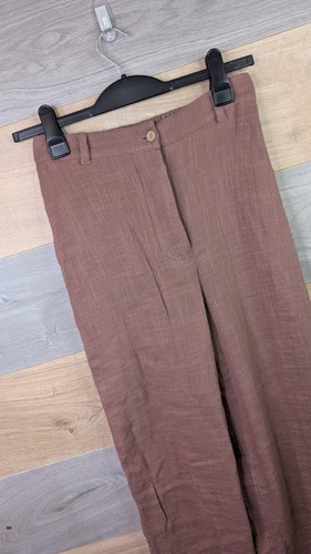 Free People Hose Weite Gr. Small Braun Sommer Relaxed Gummizug Boho Neu - Bild 3 von 19
