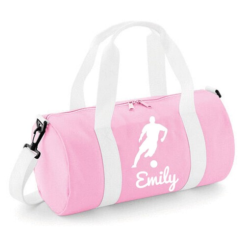 Personalised Male Footballer Barrel Bag - Stylish Durable Holdall for Boys - Picture 21 of 52