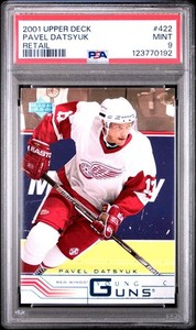 2001-02 Upper Deck Young Guns Pavel Datsyuk #422 Rookie RC PSA 9