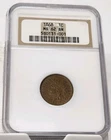 1868 Indian Head Cent Penny 1c NGC MS62 BN Old Holder