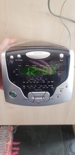 Roberts Clock Dual Alarm MW/LW/FM 3 Band Radio CD Player Cube CR9986 Working