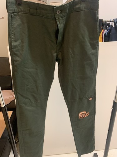 Dickies Work Pant Size 34x34Olive Green Skinny Straight Pocket A4