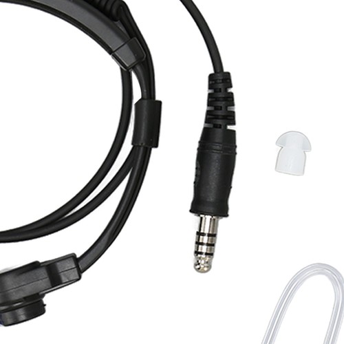 Zestaw słuchawkowy mikrofonu gardłowego 7 1mm wtyczka z adapterem Ptt Push-To-Talk do kogeneracji U - Zdjęcie 2 z 24