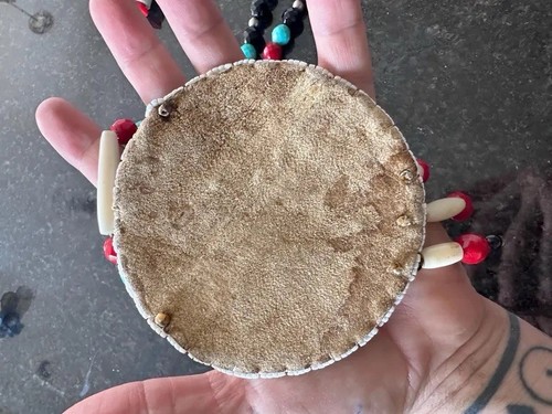 Native American Beadwork Native Beaded Medallion Pow Wow Regalia - Picture 4 of 4