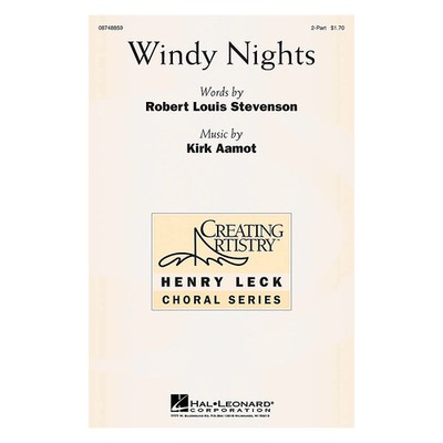 Hal Leonard Windy Nights 2-Part composed by Kirk Aamot