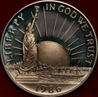 Uncirculated Proof 1986-S Statue of Liberty Comm Clad Half Dollar