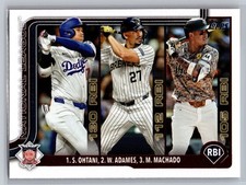 2025 Topps #86 NL Leaders RBI (Shohei Ohtani / Adames / Machado)