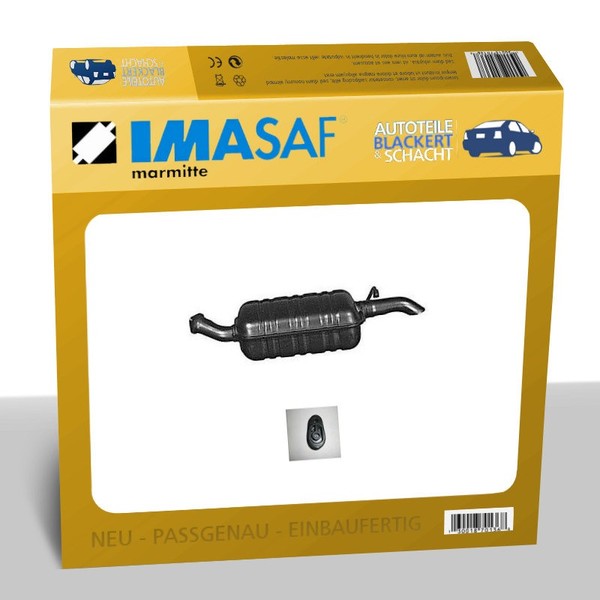 Imasaf ESD Auspuff Endtopf für Ford Fiesta III (Gfj) 1.8 16V 77KW-image