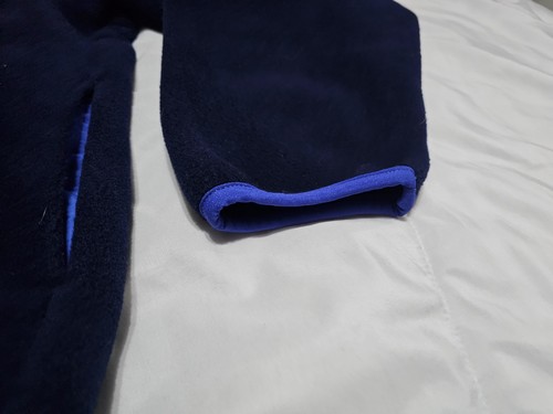 Chaqueta Pullover Vintage LL Bean Hecho en EE. UU. XL Fleece Azul a Presión - Imagen 10 de 13