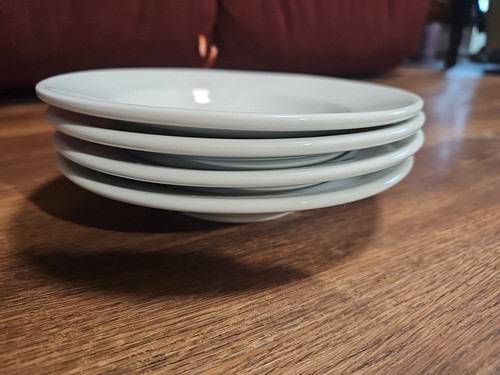 Oneida Buffalo Bright White Ware Porcelain Pasta/salad Bowl SET OF 4 - Picture 4 of 5