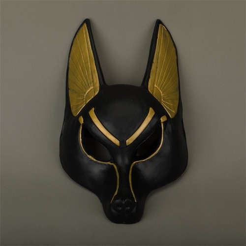 Mascarada de lobo Máscara gruesa Accesorios de fiesta Máscara egipcia Anubis Halloween Juegos con disfraces - Imagen 2 de 2