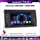 Qualcomm 64G Android 14 Car Stereo GPS Sat Nav IPS 4G BT5.1 SWC for Porsche Cayenne