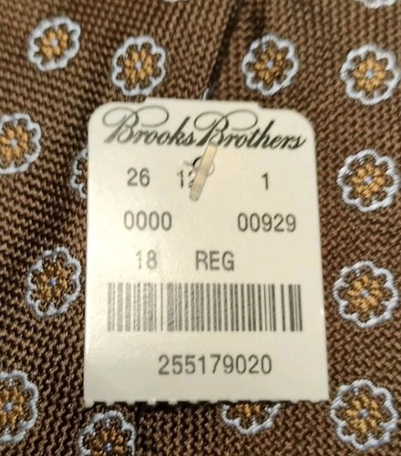 Lot of 5 Brooks Brothers Makers Men's 100% Silk Geometric Tie Ties 1 New Italy - Picture 12 of 15