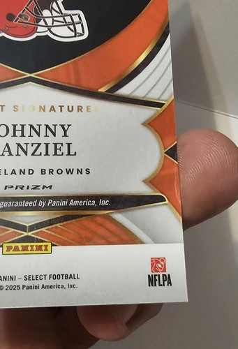 2024 Panini Select Signatures Johnny Manziel #SSP-JML #65/75 ORANGE RED Prizm - Picture 9 of 14