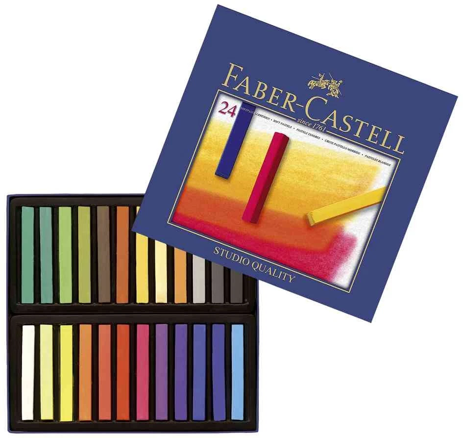 [128324] Faber-Castell Boite de 24 Crayons Pastel STUDIO QUALITY Couleurs Bri... - Photo 1/1
