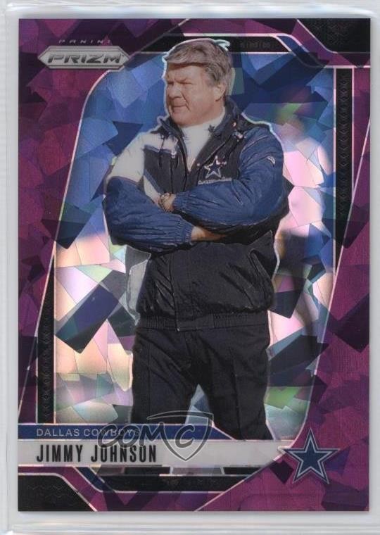 2024 Panini Prizm Purple Ice Prizm 84/225 Jimmy Johnson #82 HOF