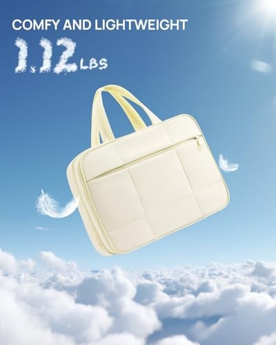 Travel Toiletry Bag with Jewelry Organizer for Women, Puffy Hanging Beige - Bild 4 von 7