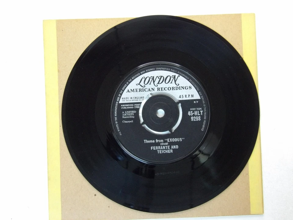 Ferrante And Teicher:  Theme From "Exodus"  1960   UK  7" - Image 3 of 3
