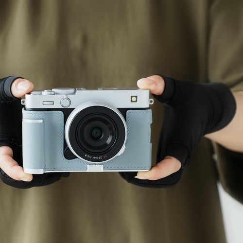 Cam-in Leather Half Case Cover For Fujifilm X-E5 Camera With Hand Grip Sliver - Picture 49 of 126