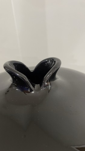 Jarrón de tulipán bulboso moderno poste de cerámica MCM Haeger de 10" de alto 4446 - Imagen 3 de 5