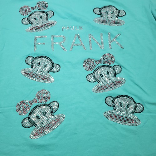 PAULK FRANK RHINESTONE EMBELLISHED MONKEY MONKEYS - SHORT SLEEVE T-SHIRT - Picture 12 of 17