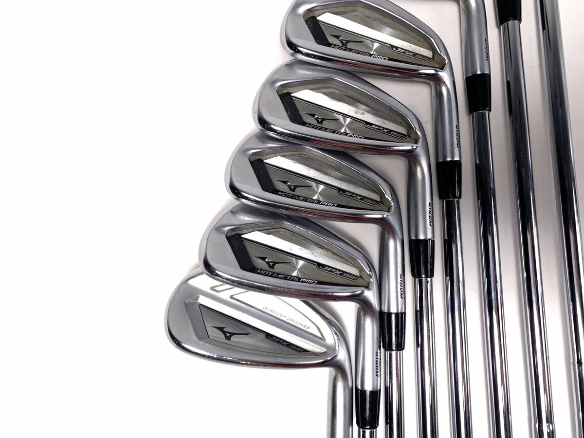 Mizuno JPX921 hotl 4本set/60gシャフト Mizuno JPX 921 Hot Metal Pro Iron Set 4-PW+GW Dynamic Gold
