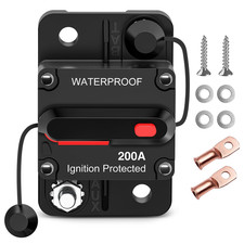 200 Amp Circuit Breaker with Manual Reset 12V48V Dc Waterproof 200A Amp Breakers