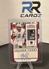 2020 Panini Contenders Draft Picks AJ Dillion College Ticket Auto RC Panthers