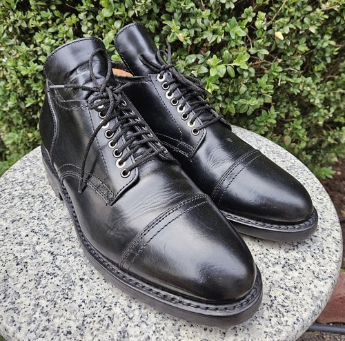 Thursday Black Leather Wide Hand-Made Dress Shoes Size :11W - Picture 15 of 15