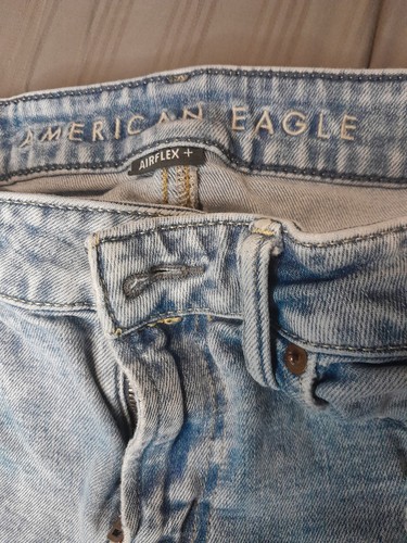 Mens American Eagle 30/34 Distressed Jeans Airflex Faded - Picture 6 of 10