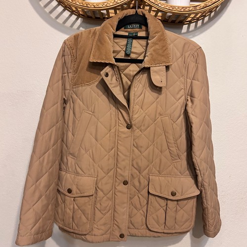 Ralph Lauren beige gesteppte Utility Jacke Gr. Large - Bild 4 von 8