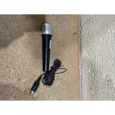 Vintage Philips Breitband-Nierenmikrofon dynamisch schwarz & silber kabelgebunden 3-Pin DIN