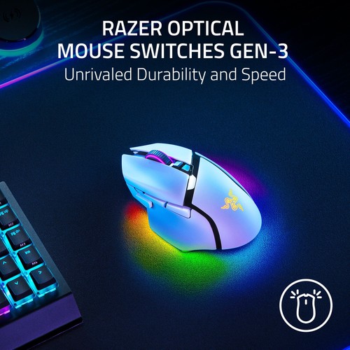 Razer Basilisk V3 Pro 35K Wireless Ergonomic RGB Gaming Mouse White - Picture 7 of 8