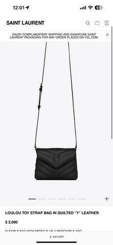 Saint Laurent YSL Toy LouLou schwarz mit schwarzen Beschlägen - Top Zustand  - Bild 1 von 11