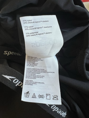 Women’s Speedo One Piece Black Swimsuit, PowerFlex, Plus Size 22 - Picture 6 of 7