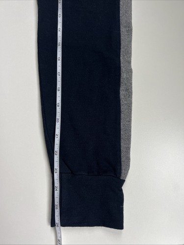 Pantalones deportivos con cordón a rayas laterales azul marino talla 3 grandes - Imagen 8 de 8