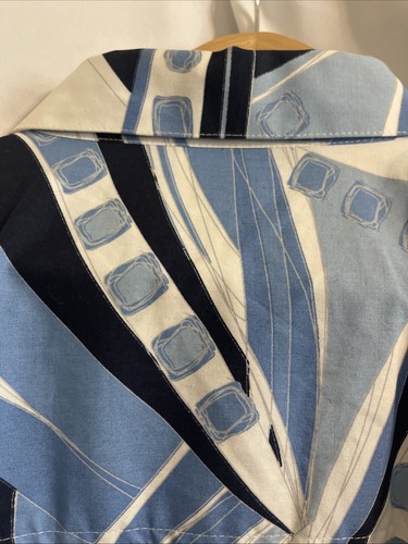 SEAN JOHN Men’s XXL Long Sleeve Geometric Blue Black White Modern Abstract - Picture 13 of 16