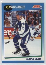 1991-92 Score Canadian Claude Loiselle #532 0a4