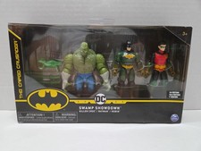 DC Batman Swamp Showdown Batman Robin Killer Croc Caped Crusader Set New