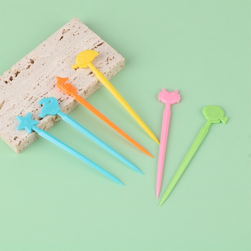 20Pcs/Set Cute Animal Food Toothpicks Cartoon Toothpicks Bento Fruit ForG5 - Imagen 7 de 10