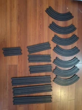 1970's  Lot of 14 pieces Aurora slot car track