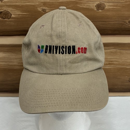 UNIVISION TV Network Sombrero Gorra Correa Trasera Marrón Ajustable Informal Hombres - Imagen 2 de 11
