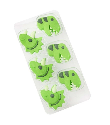 Sweetshop Dinosaur Icing Decorations Set Of 12 Cupcake Cookie Toppers - Picture 4 of 8
