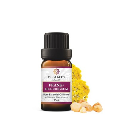 Vitality Extracts Frank+ Helichrysum Essential Oil Blend - 10ml, Frankincense...