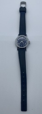 Vtg Women Timex Quartz Analog 25mm Blue Dial Round Hand Wind Watch